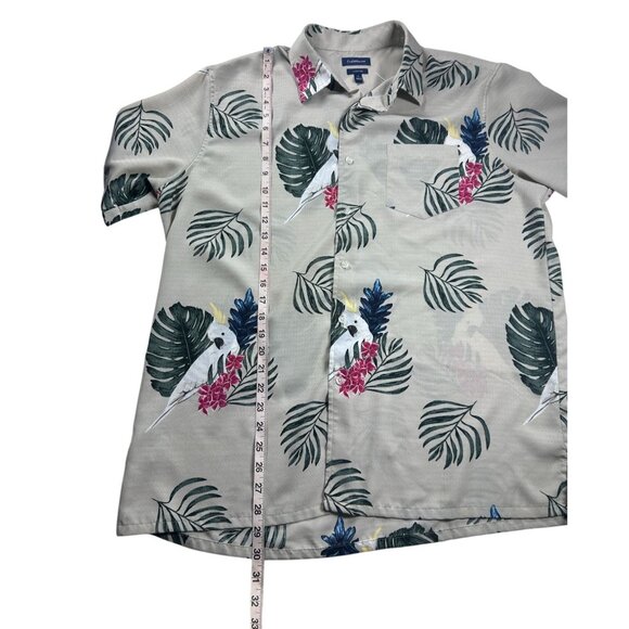 Croft & Barrow Hawaiian Shirt Men's L Tropical‎ Print Short Sleeves Button-Up - Picture 4 of 7